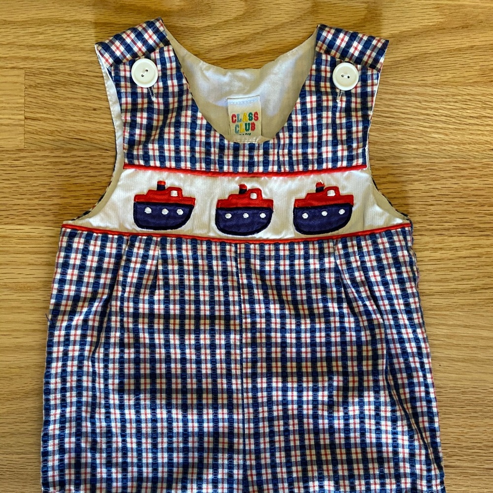Vintage Checkered Shortalls